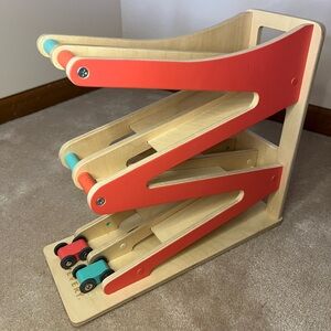 Lovevery Wooden Car Ramp Racer | Includes Cars